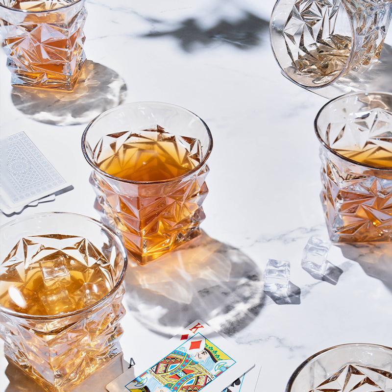 Luxe Diamond Cut Glass (Set of 2)