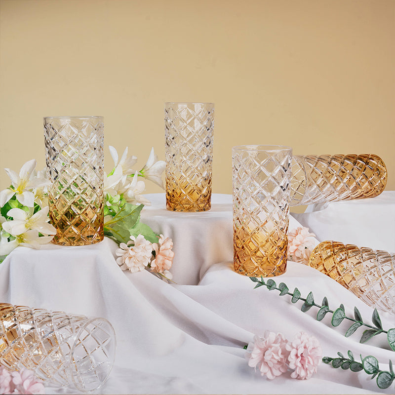 Sunset Prism Crystal Tall Glasses (Set of 2)
