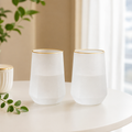 Ocean Breeze Frosted Glass (Set of 2)