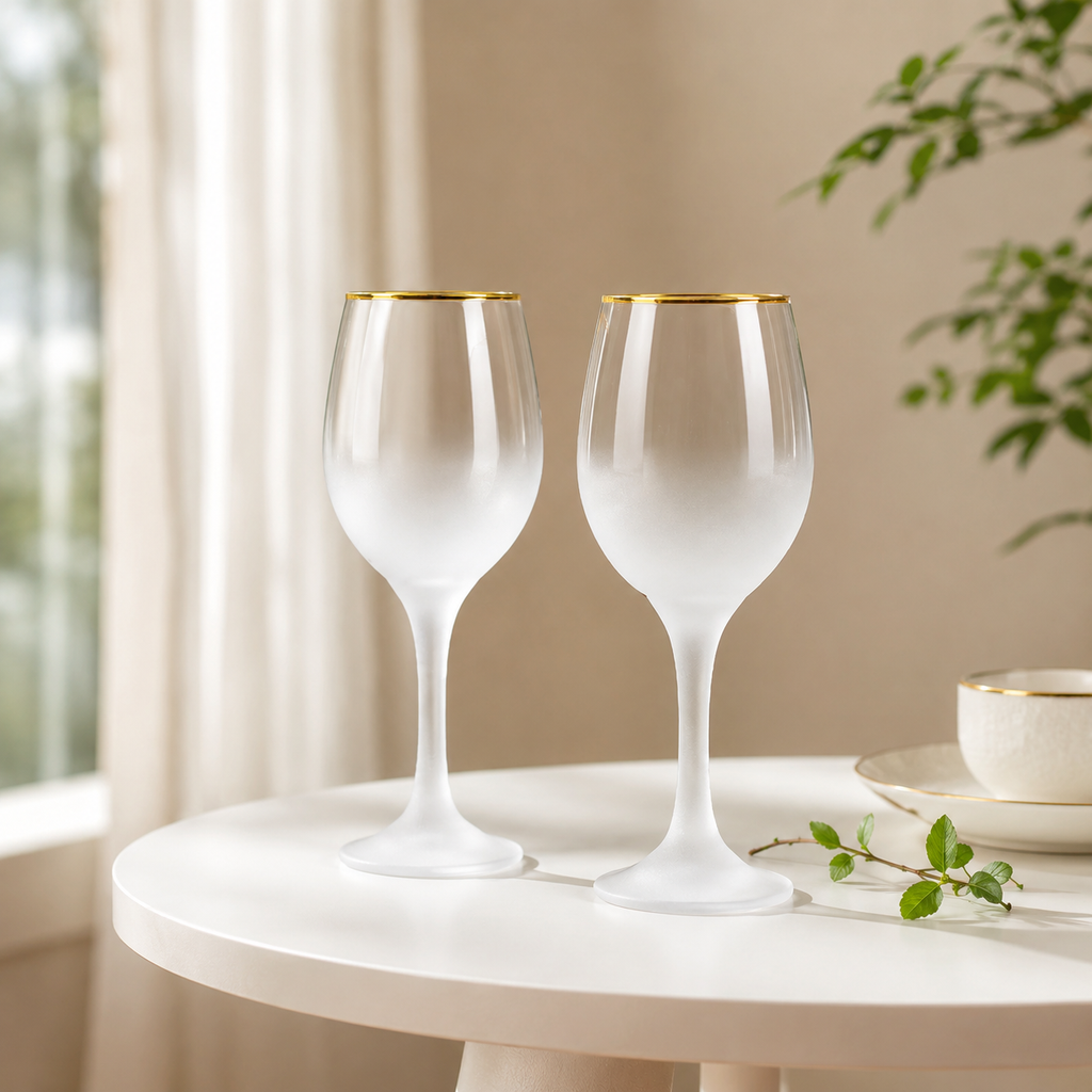 Sophisticated Nook Frosted Glass (Set of 2)