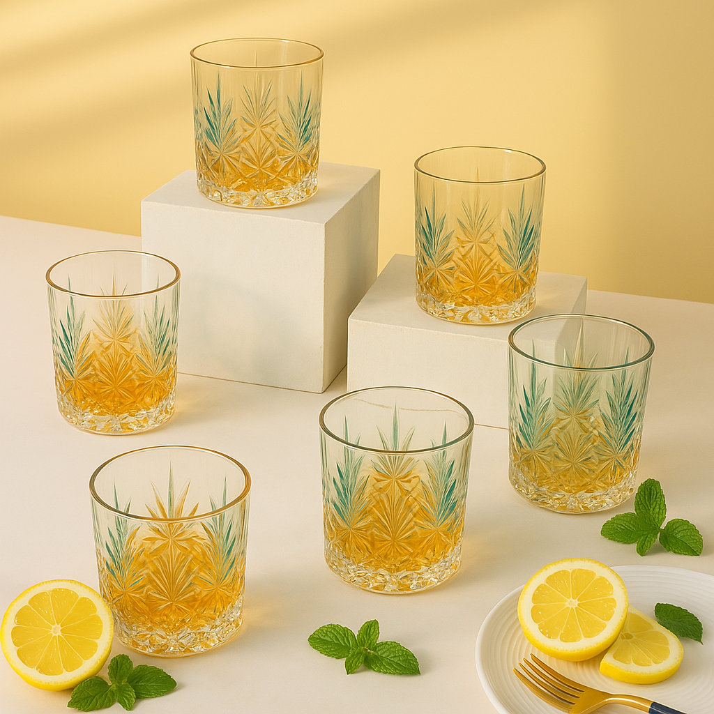 Tropical Radiance Glassware (Set of 2)