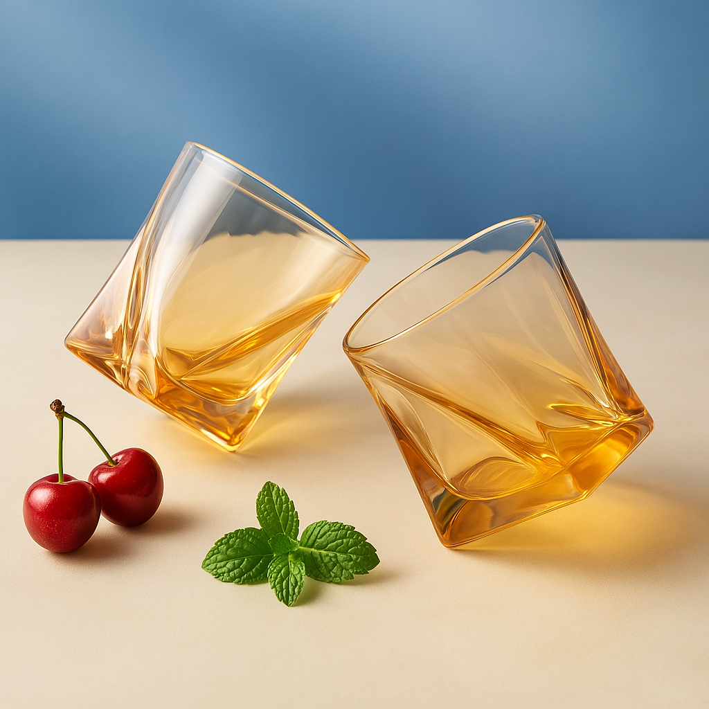 Golden Cascade Drinkware (Set of 2)
