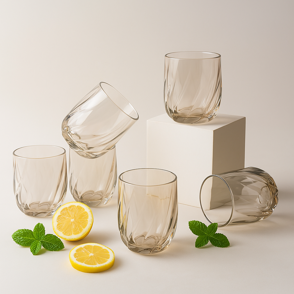 Gilded Swirl Glasses (Set of 2)