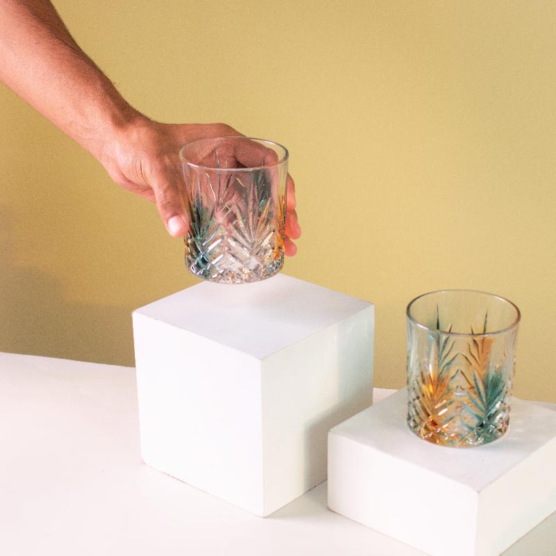 Tropical Radiance Glassware (Set of 2)