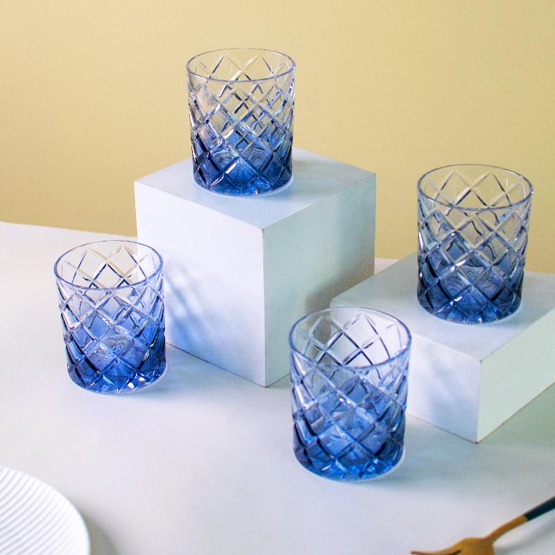 Blue Prism Crystal Glasses (Set of 2)