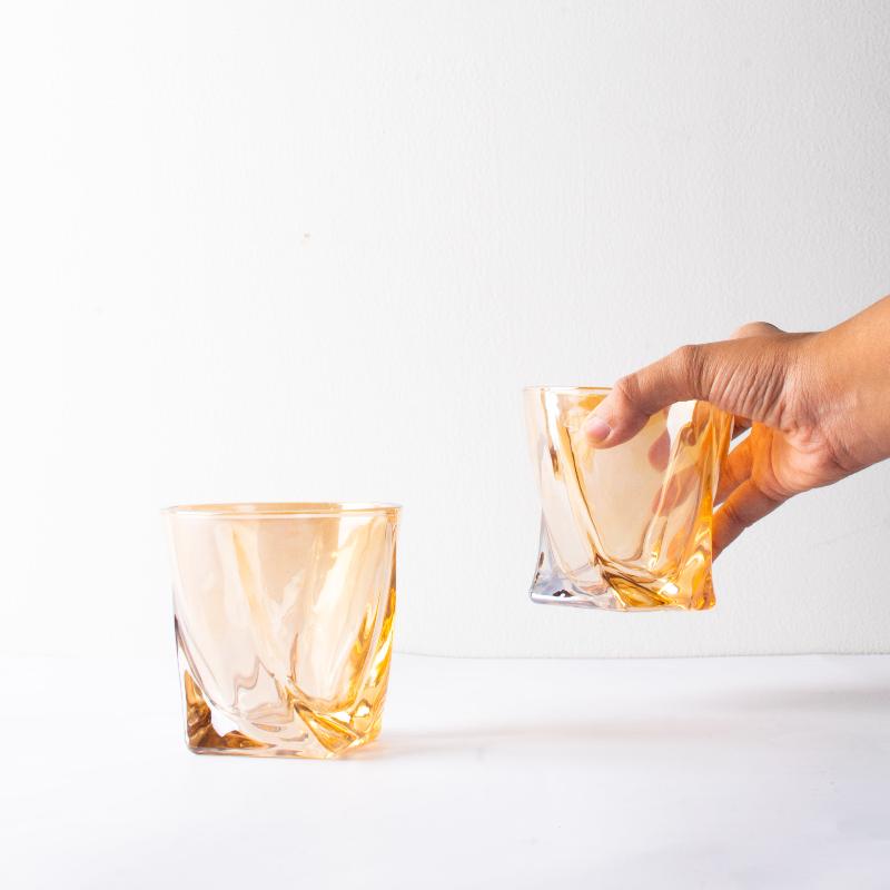 Golden Cascade Drinkware (Set of 2)