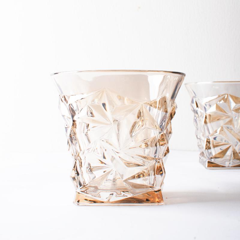 Luxe Diamond Cut Glass (Set of 2)