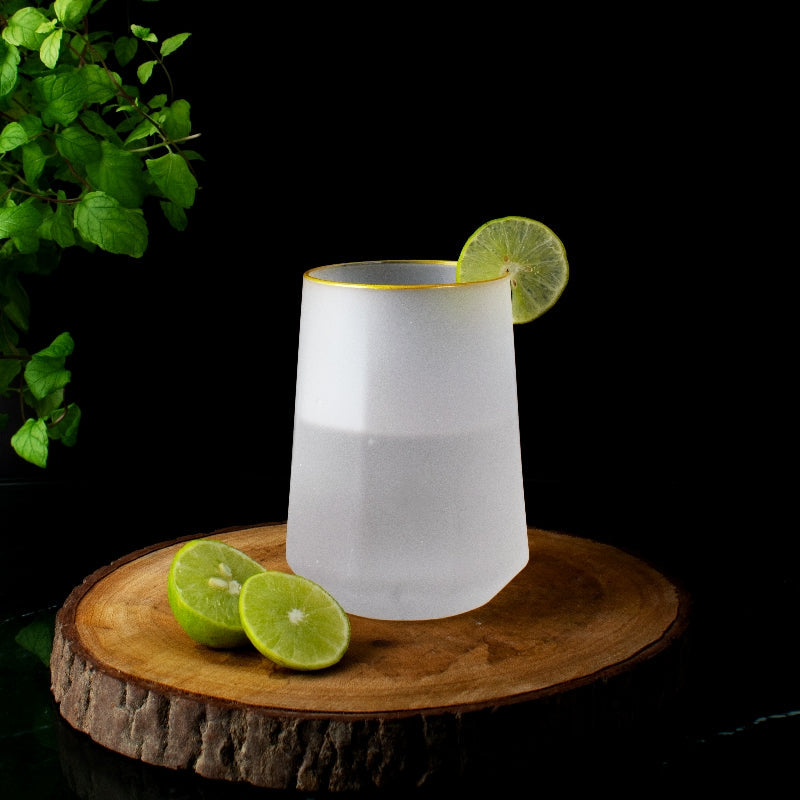 Ocean Breeze Frosted Glass (Set of 2)