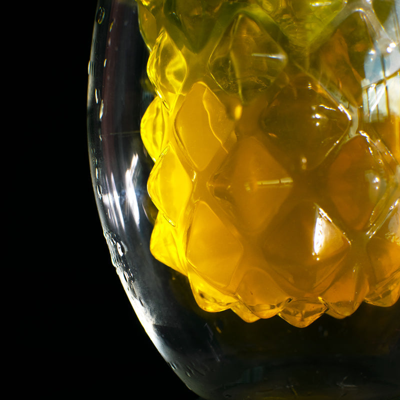 Intricate Pineapple Shape Double Walled Glass