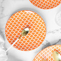 Sunset Orange Pattern Moroccan Starter Plate