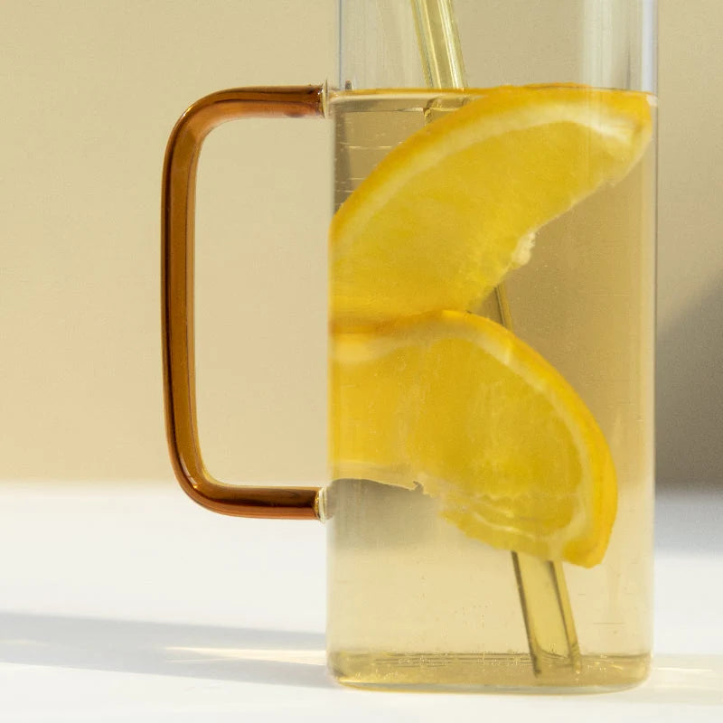 Play It Cool Glass Can With Straw & Lid